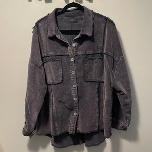 Umgee corduroy shacket size XL.